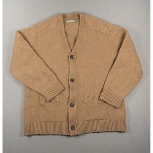 Everlane XXL Tan Cloud Knit Wool Alpaca Blend Button Front Cardigan Sweater